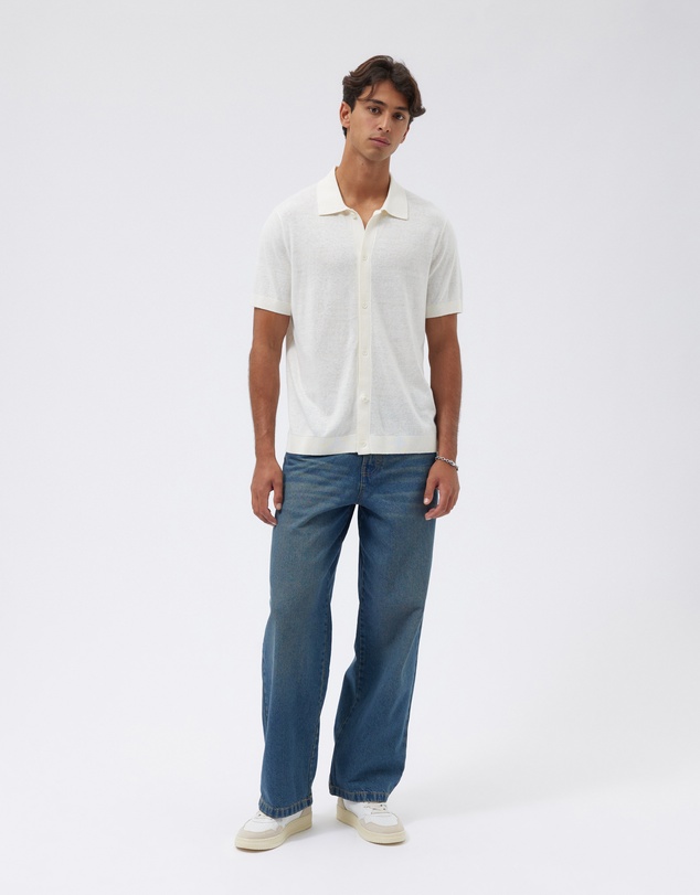 AERE - Linen Blend Knit Shirt