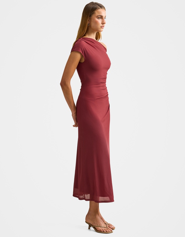Forever New - Paris Draped Mesh Midi Dress
