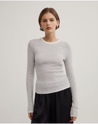 Witchery - Contrast Trim Long Sleeve Top