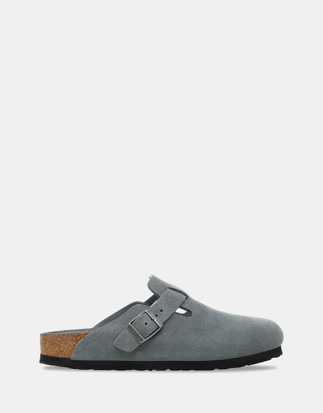 Birkenstock - Boston SFB Tonal Footbed Suede Leather Regular - Men's