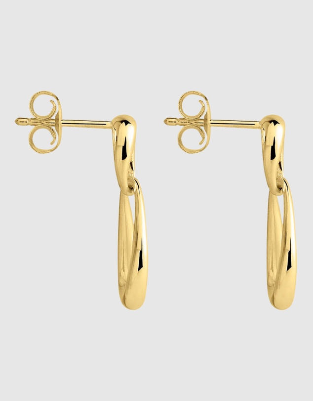 Najo - Vivante Yellow Gold Petite Earrings