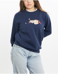Vintage by The Real Deal - Pre Loved - Vintage 90s Cat Sweatshirt