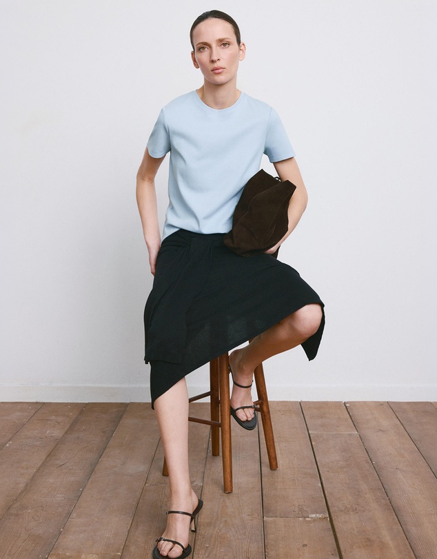 M.N.G - Short-Sleeved Cotton T-Shirt