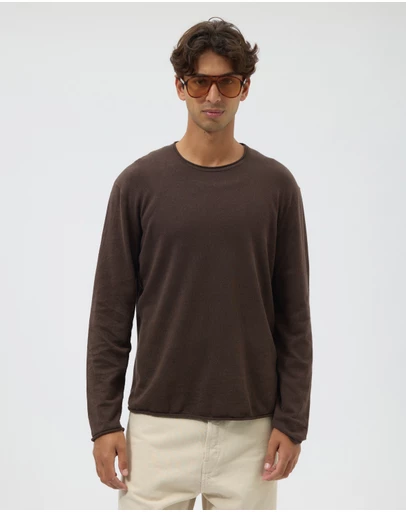 AERE - Easy Linen Blend LS Tee
