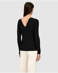ARKET - V-Neck Rib Top