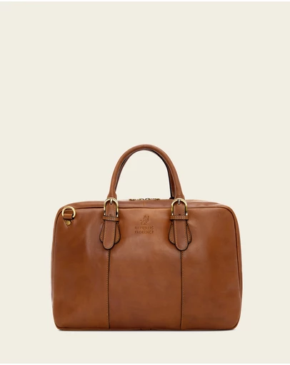 Republic of Florence - The Madrid Matt Tan Briefcase