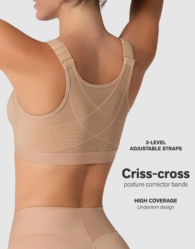 Leonisa - Multi/Functional Posture Corrector Wireless Front Open Bra