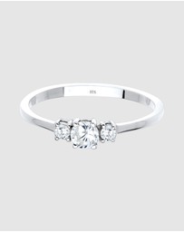 Elli Jewelry - Ring Zirconia 925 Sterling Silver