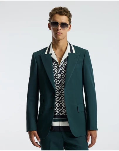 Calibre - Double Crepe Suit Jacket Hunter Green