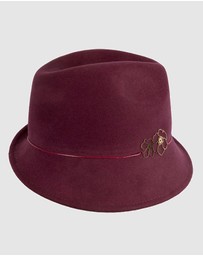 Max Alexander - Felt Burgundy Trilby Hat