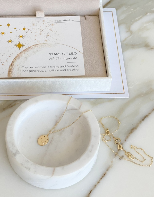 Luna Rae - Solid Gold - Stars of Leo Diamond Necklace