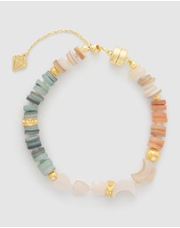 Wanderlust + Co - Aura Beaded Gold Bracelet