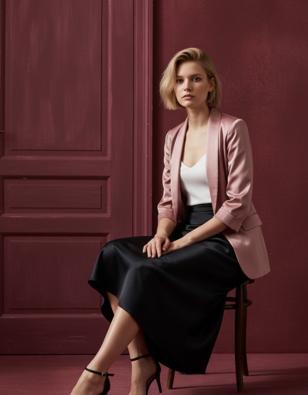 Mossée - Olivia Silk Blazer