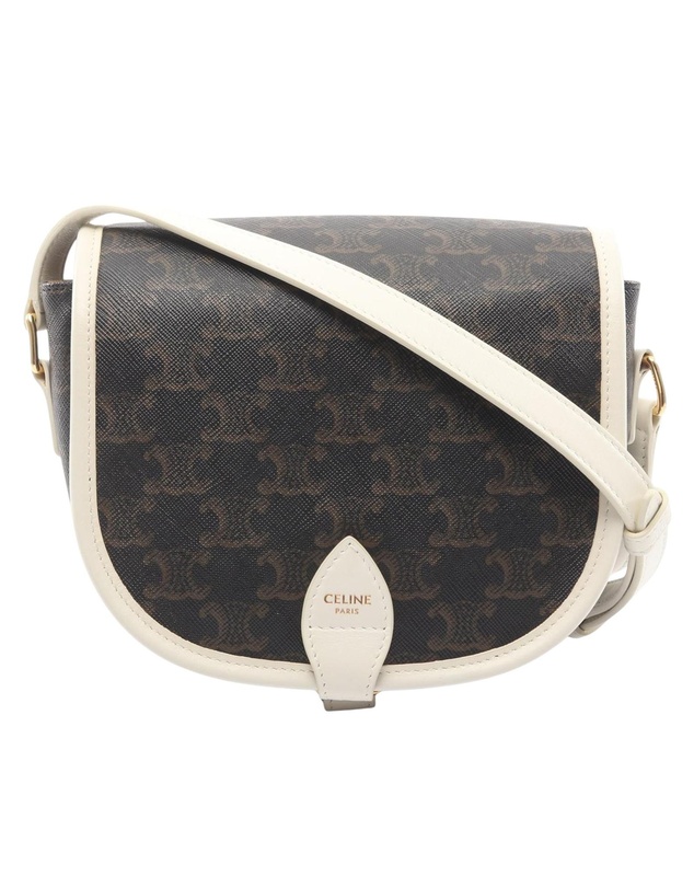 Pre-Loved by Azura Reborn - Pre-Loved Medium Triomphe Coated Canvas Folco Crossbody