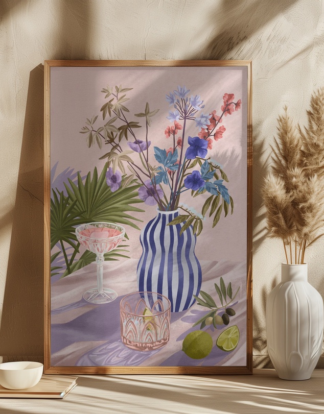 Olive et Oriel - Lilac Summer by Goed Blauw Art Print