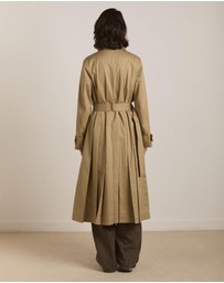 Damson Madder - Sofia Pleated Trench Coat