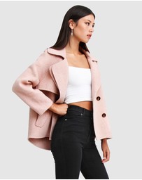 Belle & Bloom - I'm Yours Wool Blend Peacoat
