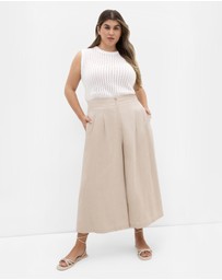 City Chic - Abbie Linen Crop Pant