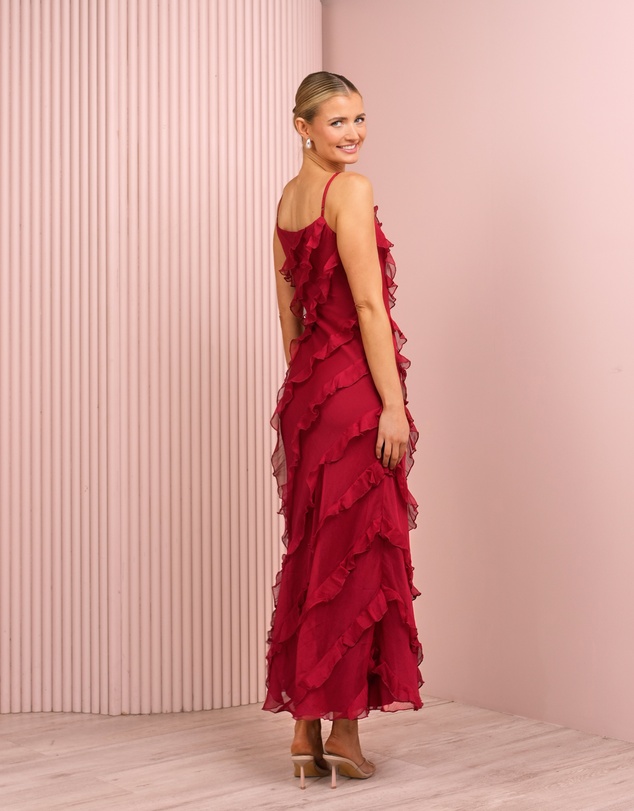 Azzurielle - Priscilla Ruffle Maxi Dress