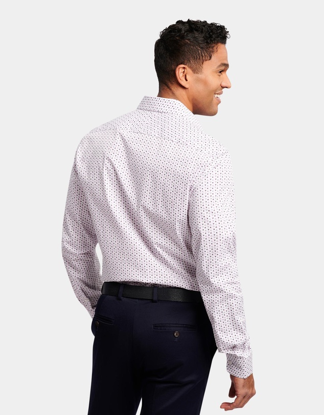 Brooksfield - MODERN RETRO PRINT REG FIT BUSINESS SHIRT