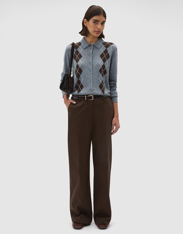 Oroton - Argyle Cardigan
