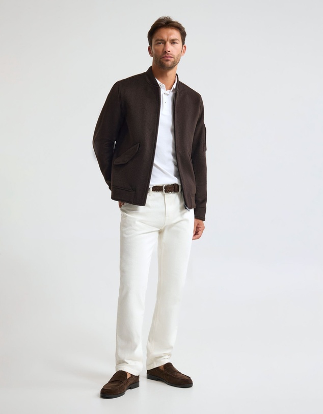 Oxford - Hamish Wool Blend Bomber Jacket