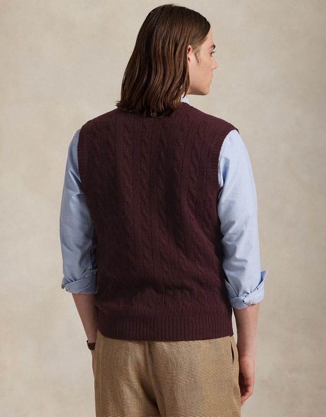 Polo Ralph Lauren - ICONIC EXCLUSIVE - Cable-Knit Wool-Cashmere Sweater Vest