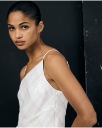 Lover - Venus Sequin Check Asymmetrical Dress