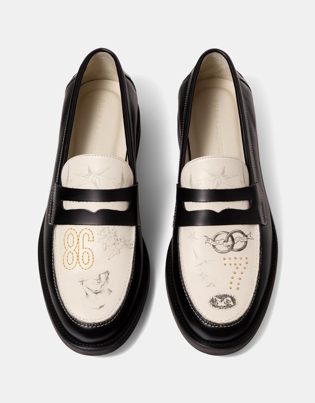 Duke + Dexter - Wilde Midnight Chateau Sketch Penny Loafers