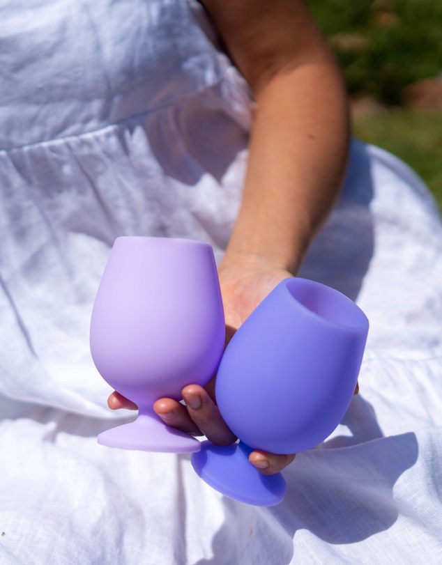porter green - stemm | silicone unbreakable wine glasses