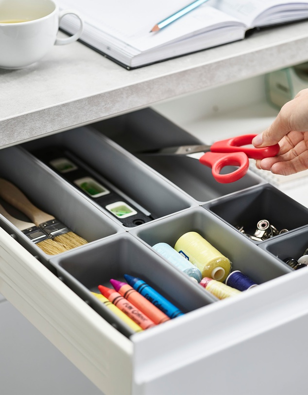 Joseph Joseph - Blox™ 7-piece Drawer Organiser Set (Grey)