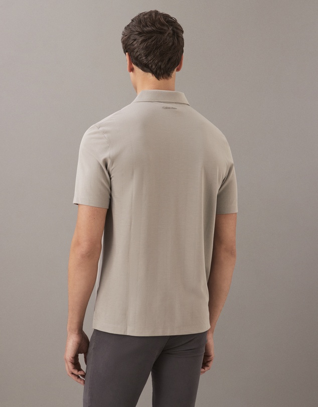 Calvin Klein - Tonal Stripe Jacquard Polo Shirt