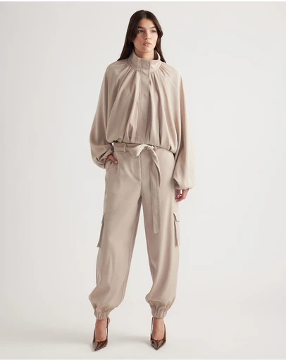 Decjuba - Stella Satin Cargo Pants