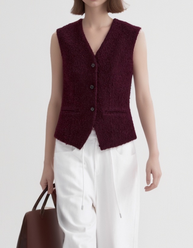 Glamorous - Vintage old money style tweed vest
