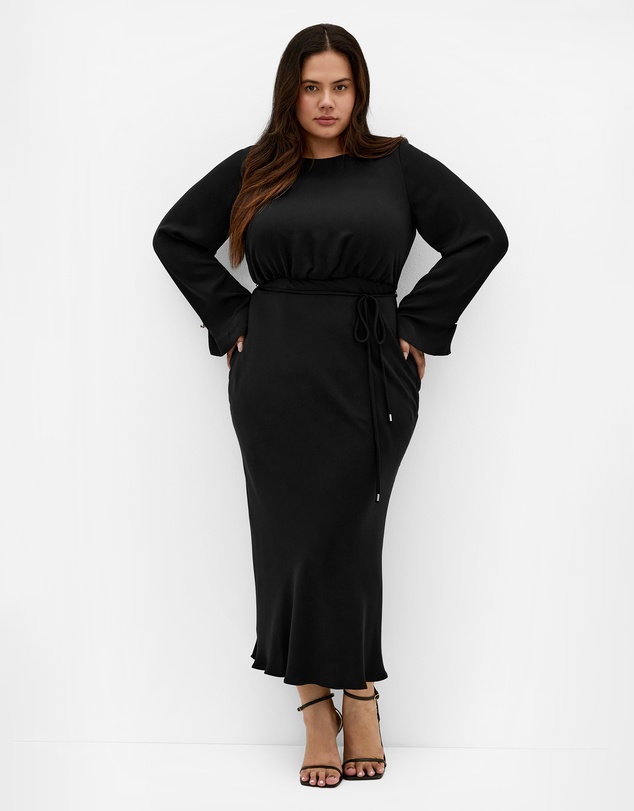 City Chic - Tara Long Sleeve Maxi Dress