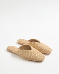 Commonry - Amara Raffia Slide