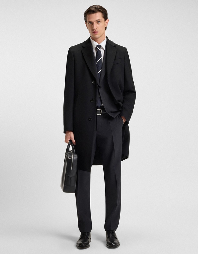 BOSS - Slim-Fit Coat in Wool and Cashmere