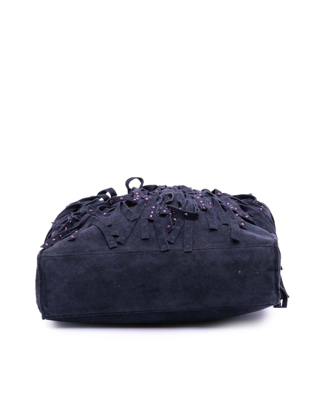 Pre-Loved by Azura Reborn - Pre-Loved Mini Suede Studded Fringe Tote