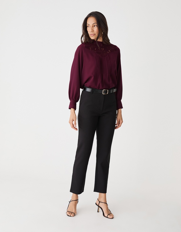 Forcast - Fiora Lace Yoke Blouse