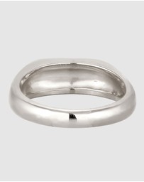 Kuzzoi - ICONIC EXCLUSIVE - Ring Male Signet Enamel 925 Sterling Silver
