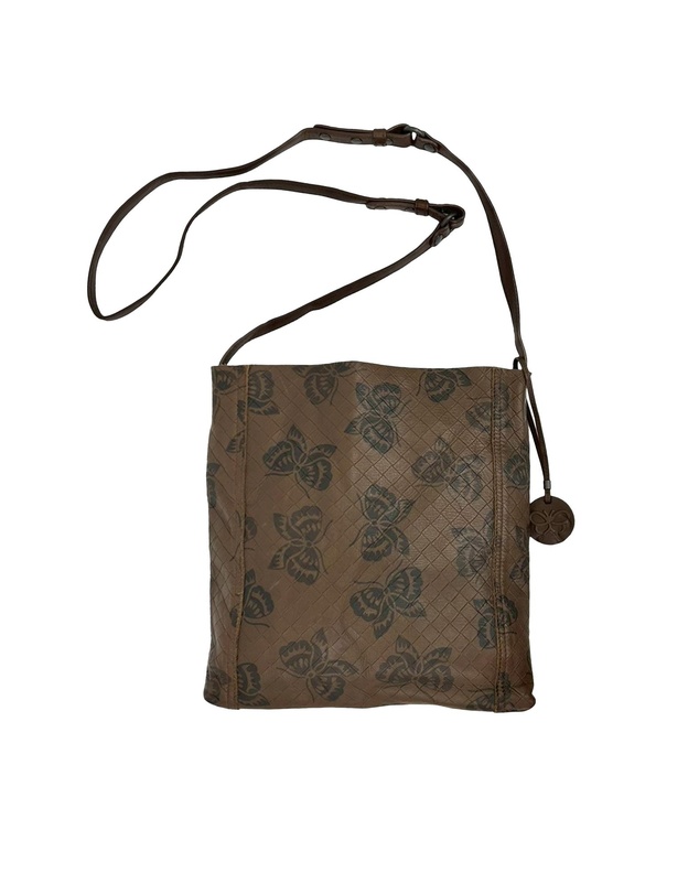 Pre-Loved by Azura Reborn - Pre-Loved Leather Intrecciomirage Butterfly Crossbody