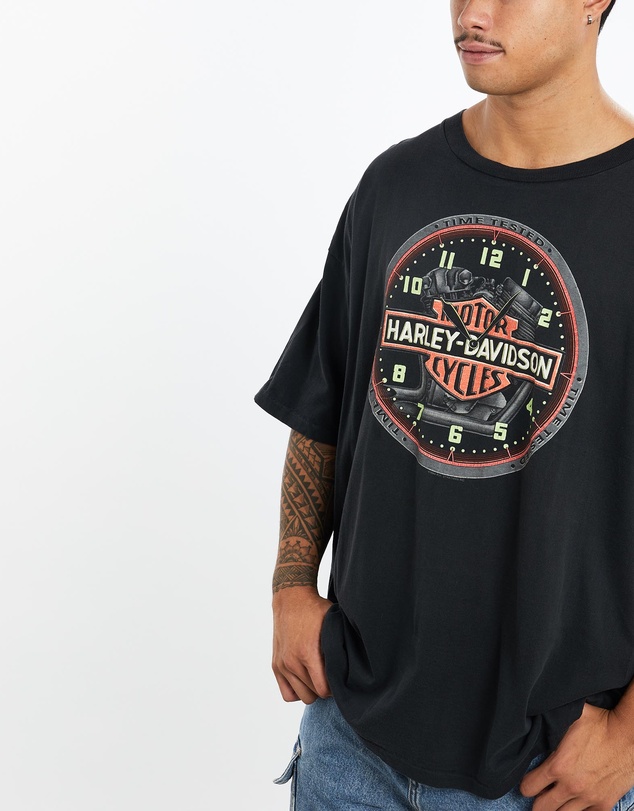 Vintage by The Real Deal - Pre Loved - Vintage 1994 Harley Davidson 'Glow In The Dark' Tee