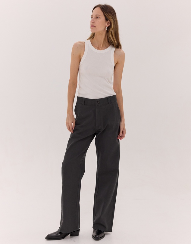 Cloth & Co. - The Wide Leg Denim Jeans | Carbon
