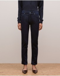 Trenery - Australian Cotton Blend Boyfriend Jean in Dark Indigo