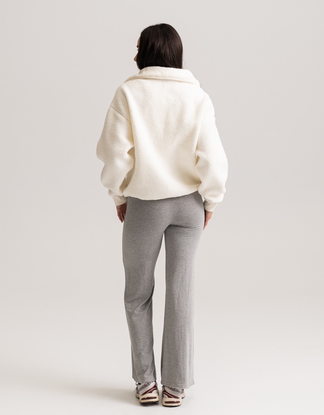 HyperLuxe The Label - 1/4 Zip Sherpa Pullover