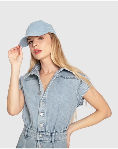 Belle & Bloom - Belle Baseball Cap - Stonewash