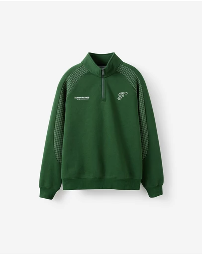 Cotton On - 1/4 Zip Graphic Fleece