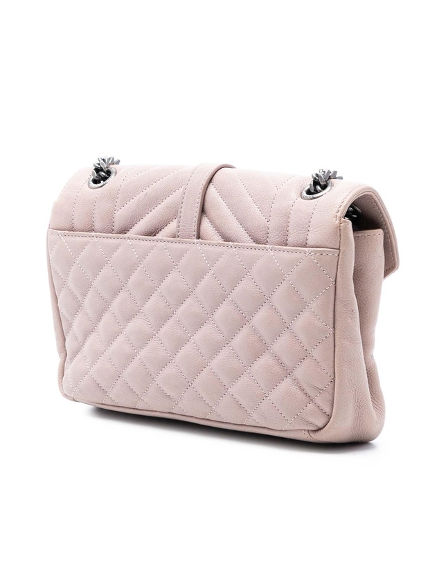 Pre-Loved by Azura Reborn - Pre-Loved Medium Sheepskin Triquilt Monogram College Bag