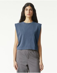 American Apparel - Heavyweight Garment Dyed Women's Muscle T-Shirt