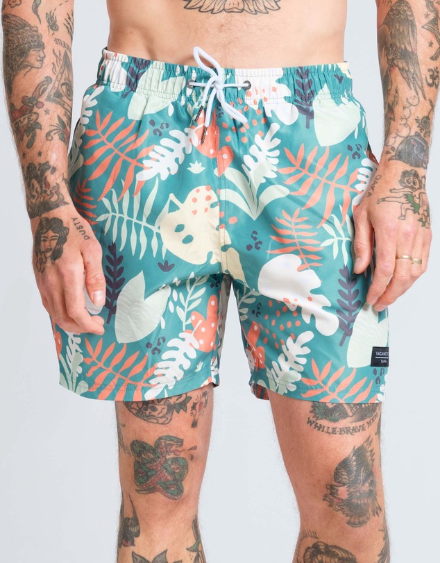 Vacancy Co - Abstract Leaf Swim Short